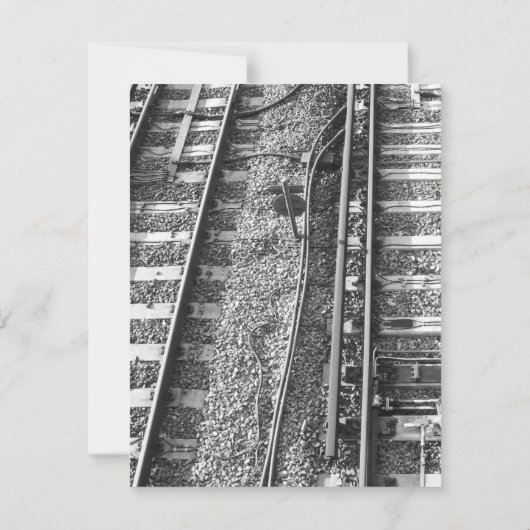 Spoorwegtracks Afbeelding. Kaart (Achterkant)