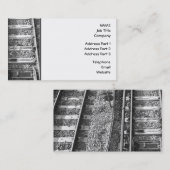 Spoorwegtracks Afbeelding. Visitekaartje (Voorkant / Achterkant)