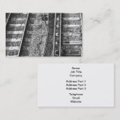 Spoorwegtracks Afbeelding. Visitekaartje (Voorkant / Achterkant)