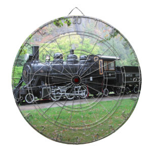 Spoorwegtrainmotor voor seattle in ruste dartbord