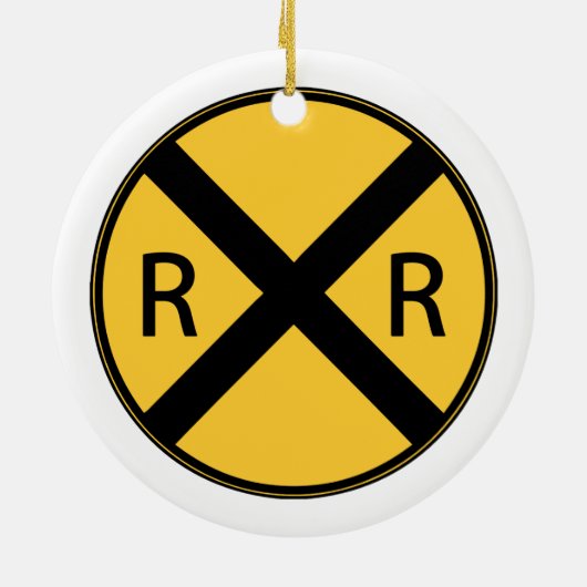 Spoorwegtraject Keramisch Ornament (Achterkant)