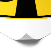 Spoorwegtraject Poster (Hoek)