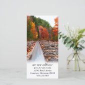 Spoorwegtraject Wijziging van aangepaste adresfoto Aankondiging (Staand voorkant)