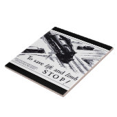 Spoorwegveiligheid 1906 Tiles Tegeltje (Zijkant)