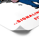 Spoorwegveiligheid komt uit eerste Vintage Poster (Hoek)