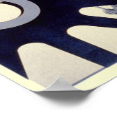 Spoorwegveiligheid komt uit eerste vintage poster (Hoek)