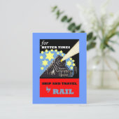 SPOORWEGVERKEER ADVERTEREN BRIEFKAART (Staand voorkant)