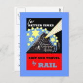 SPOORWEGVERKEER ADVERTEREN BRIEFKAART (Voorkant / Achterkant)