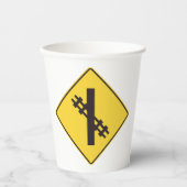 Spoorwegverkeersteken Papieren Bekers (Voorkant)