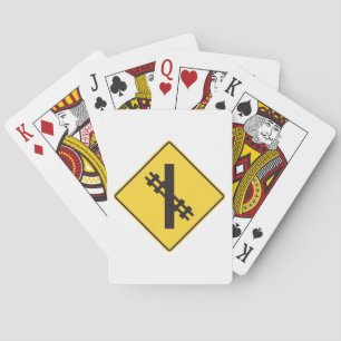 Spoorwegverkeersteken Pokerkaarten