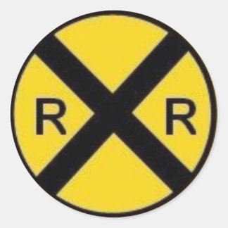 Spoorwegverkeersteken Ronde Sticker
