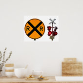 Spoorwegverkeerstekens en -signalen poster (Keuken)