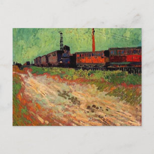 Spoorwegwagons (F466) Van Gogh Fine Art Briefkaart