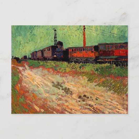 Spoorwegwagons (F466) Van Gogh Fine Art Briefkaart (Voorkant)