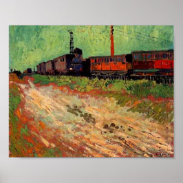 Spoorwegwagons (F466) Van Gogh Fine Art Poster