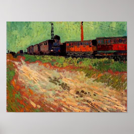 Spoorwegwagons (F466) Van Gogh Fine Art Poster