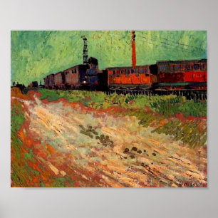 Spoorwegwagons (F466) Van Gogh Fine Art Poster