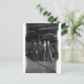 Spoorwegwerknemers uit 1940 briefkaart (Staand voorkant)