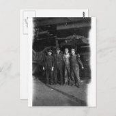 Spoorwegwerknemers uit 1940 briefkaart (Voorkant / Achterkant)