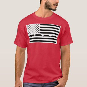 Spoorwegwerknemers Vlaggen Flat White T-shirt