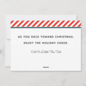 Spoorwijdte en Veld actief Feestdagenkaart (Achterkant)