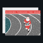 Spoorwijdte en Veld actief Feestdagenkaart<br><div class="desc">Grappige kerstkaarten voor hardlopers,  racers en marathonpacers om gemakkelijk te personaliseren.</div>