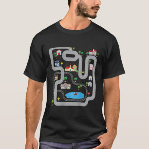 Spoorwijdte op wielrennen voor afspeeltreinen, bed t-shirt