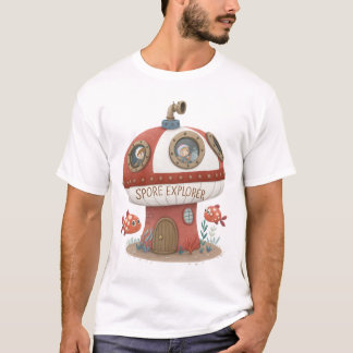 Spore Explorer - Steampunk Toadstool Onderzeeër T- T-shirt