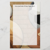 Sporen Al-Star, Basketball/Soccer/Football Briefpapier (Voorkant)
