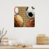 Sporen Al-Star, Basketball/Soccer/Football Poster (Keuken)