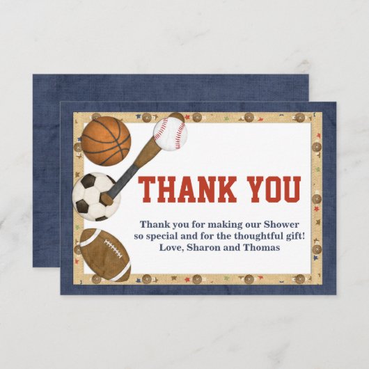 Sporen Alle sterren Hartelijk dank Bedankkaart (Voorkant / Achterkant)