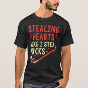 Sporen als ik Steal Pucks Hockey Valentin T-shirt