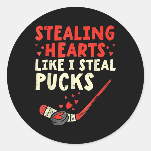 Sporen als ik steal Pucks Ronde Sticker (Voorkant)