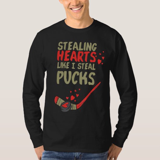 Sporen als ik steal Pucks T-shirt (Voorkant)