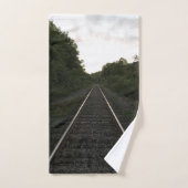 Sporen door de bomen bad handdoek (Handdoek)