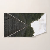Sporen door de bomen bad handdoek (Handdoek)