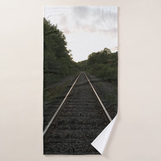 Sporen door de bomen badhanddoek (Badhanddoek)