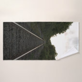 Sporen door de bomen badhanddoek (Badhanddoek)