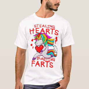 Sporen, harten en schitterende, grappige Valentijn T-shirt