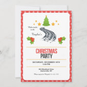 Sporen in het Sneeuwkerstfeest Kaart (Voorkant)