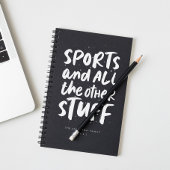 Sporen koele zwart-witfamilie planner