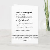 Sporen langs het Wenskaart van de Rivier Kaart (Achterkant)