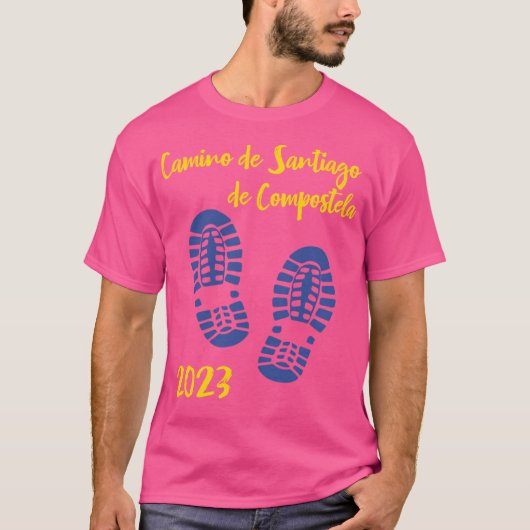 Sporen van de Camino de Santiago de Compostela T-shirt (Voorkant)