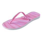 Sporen van Harten op Roze FlipFlops Teenslippers (Schuin)