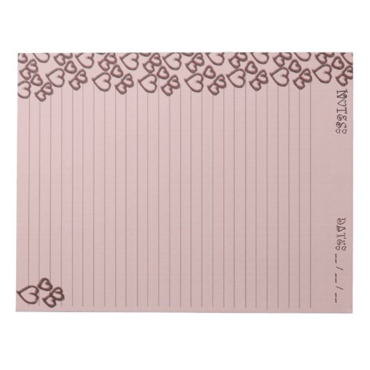 Sporen van liefde notitieblok (Voorkant)