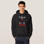 Sporend hart zoals ik Steal Pucks Hockey Valentijn Hoodie (Voorkant volledig)