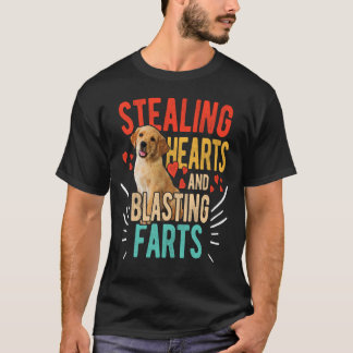 Sporende harten en blaasende vlekken labrador Gift T-shirt