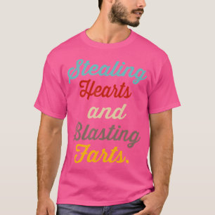 Sporende harten en schokkende kunstwerken t-shirt