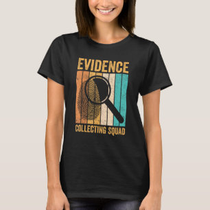Sporendeskundige bewijsmateriaal verzamelteam t-shirt