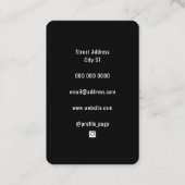 Sporenfitnessstijl Visitekaartje (Achterkant)